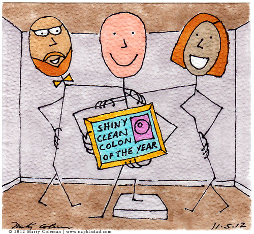 The Illustrated Colonoscopy #3 – The Big Award | The Napkin