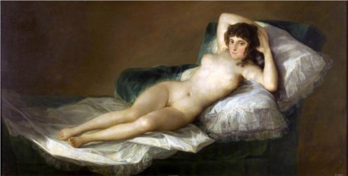 goya-nudemaja-1800 Francisco Goya - The nude Maja - oil on canvas - 1800